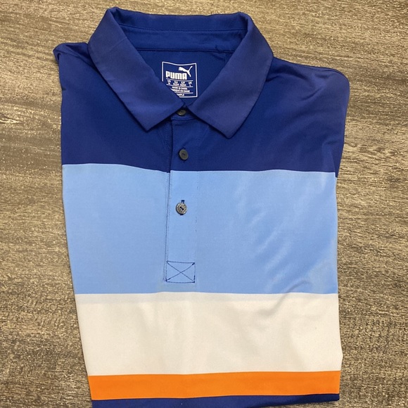 Puma - Size M Dry Cell Golf Polo Shirt - Picture 5 of 8